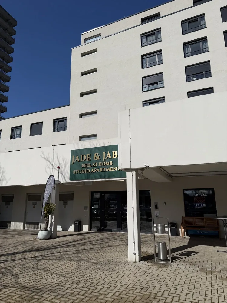 Außenansicht des Hauses Jade & Jabo in Neuss
